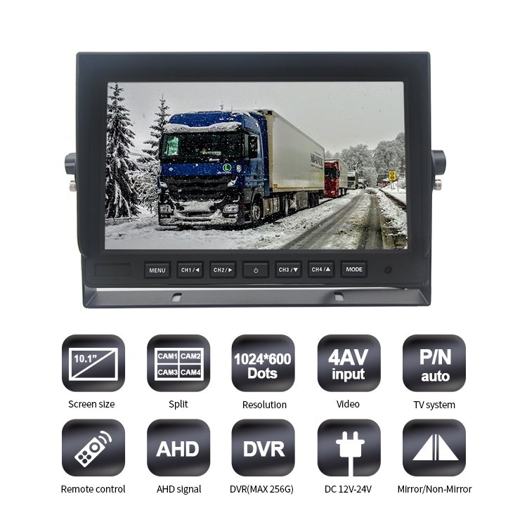 10.1" 4CH 1080P DVR Quad View Car Monitor