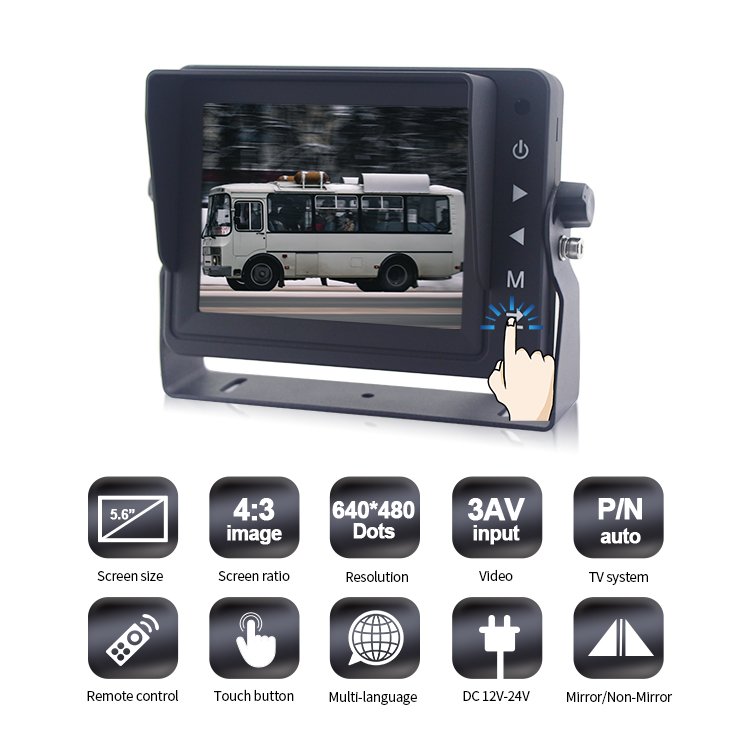 5.6 Inch 640*480 TFT Digital Vehicle Monitor