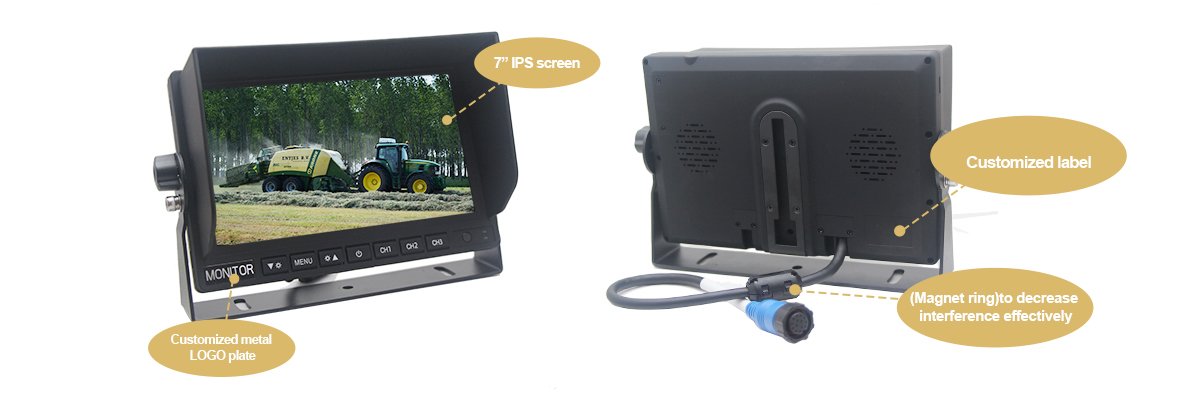 7 Inch 1080P AHD Rear View Car Monitor