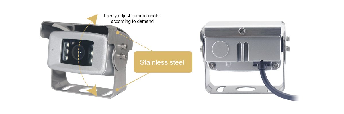 Our cameras are made of stainless steel housing material, we don't cut corners on safety!